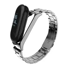 Ремешок для смарт-часов роскошный браслет из нержавеющей стали ремешок для Xiaomi Mi 3