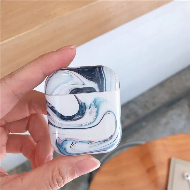10pcs/lot Protective Cases For Apple Airpods 1:1 Bluetooth Earphone Charge Box Protective Cover Skin Accessories for Airpods - Цвет: ink