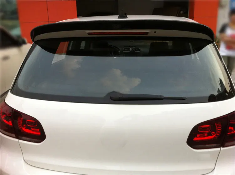 Задний спойлер для губ наклейка для VW Volkswagen Golf 6 MK6 VI GTI R20 2010-2013 RZ Стиль углеродного волокна автомобиля Стикеры