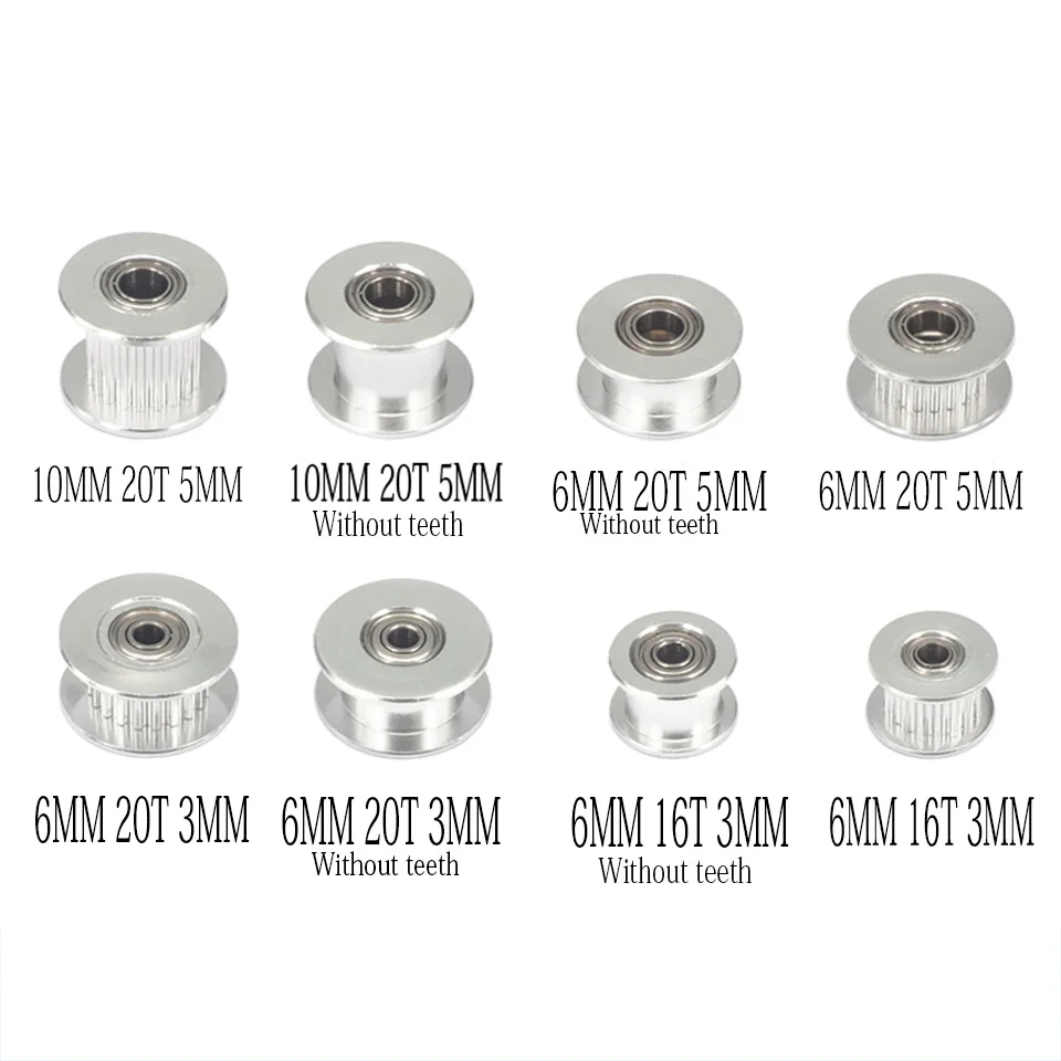 

2GT Synchronous Belt Wheels 16 Tooth 20 Tooth H-Belt gt2 Idler Bandwidth 6/10MM 3D Printer part