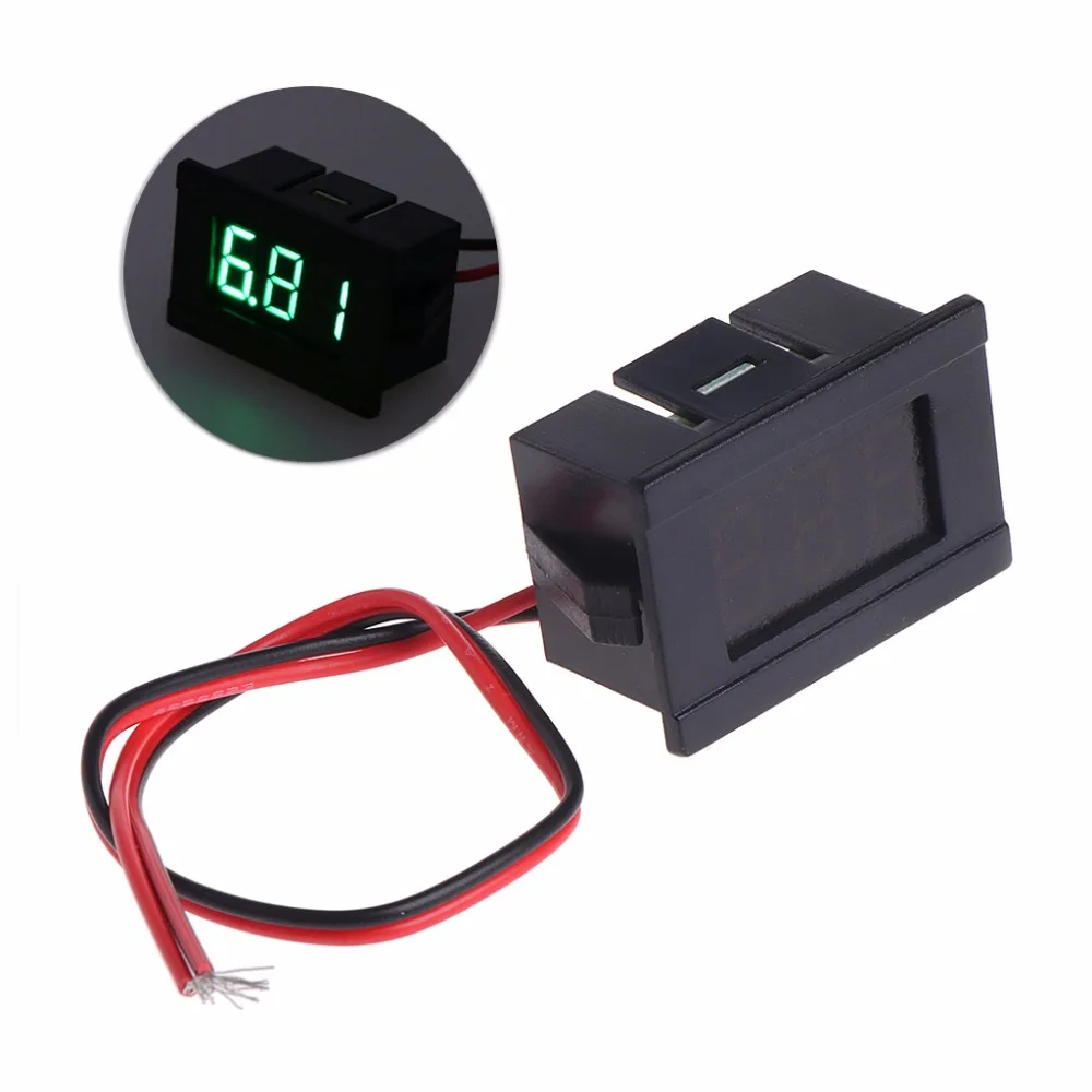 

DC 2 Wires 4.5-30V Mini LED Digital Display Voltmeter Volt Voltage Panel Meter Tester Tools