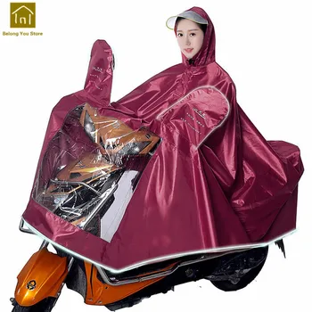 

Waterproof Motorcycle Rain Coat Poncho Men Impermeable Moto Electric Adulte Rain Poncho Women Regenjas Dames Long Raincoat QR225