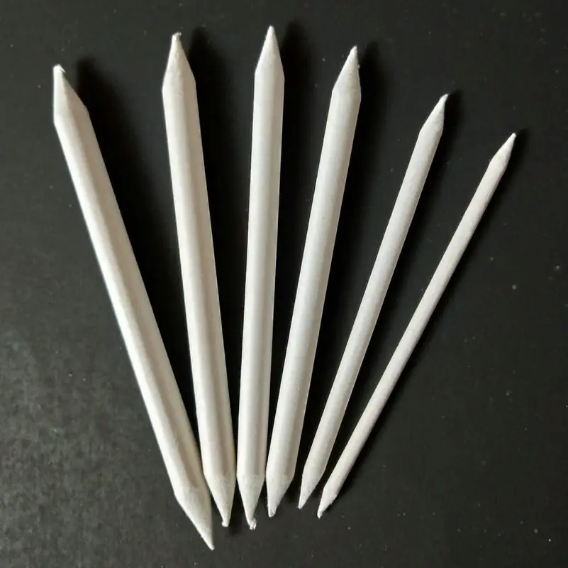 

6Pcs Smudge Stump Stick Pastel Blending Tortillon Sketch Art White Drawing Pen Tool Rice Paper