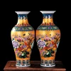 Luxury Jingdezhen Antique Porcelain Enamel Fish Tail Shape Vase Classical Decoration Large Chinese Vases Ancient Palace Vases 1