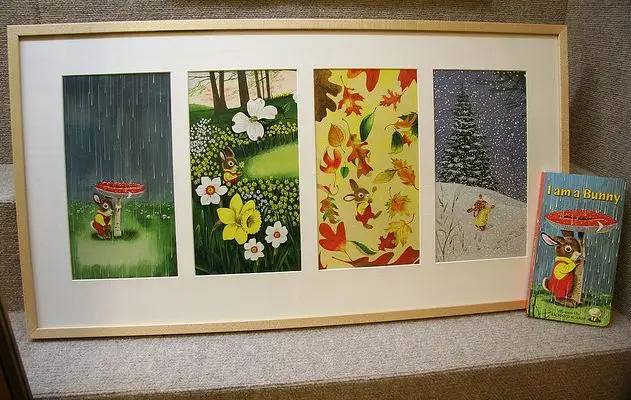 Presente para Crianças Coelho Clássico Quente Original Educacional Bebê Placa Livro Inglês Imagens Sentir Estações Mudanças Brinquedos eu Sou um 2 Home & Garden