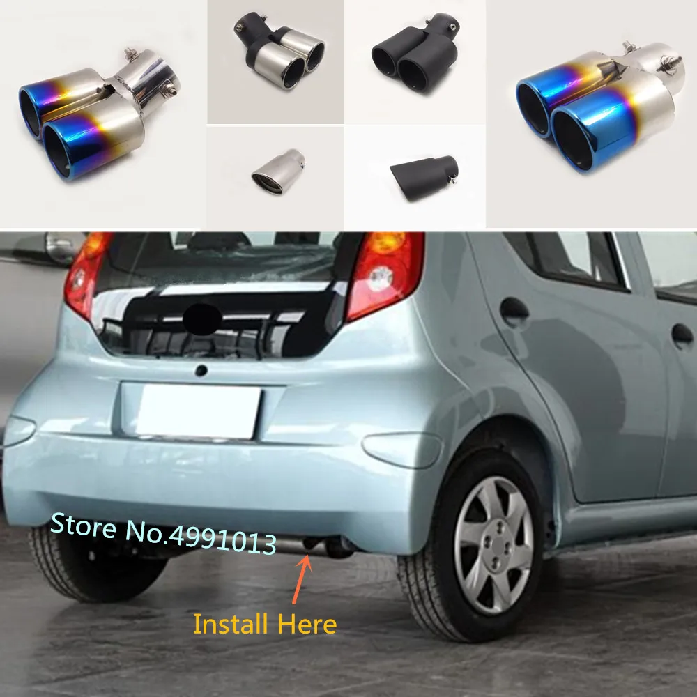 Для BYD F0 2015 2016 2017 2018 Стайлинг кузова автомобиля крышка заднего глушителя внешняя