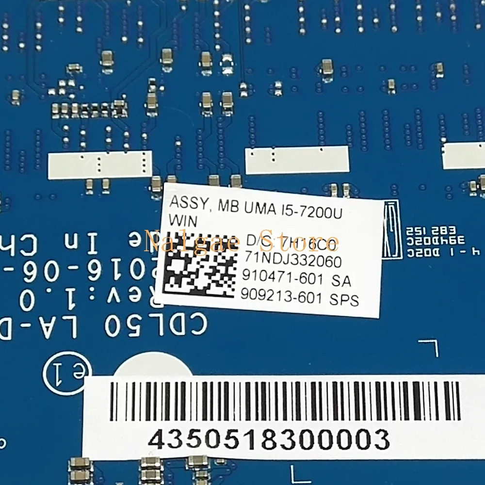 О мой гад, купить это купить он работает для hp 15-AY материнская плата 903792-601 903793-501 Материнская плата i5-7200u CDL50 LA-D707P работает хорошо