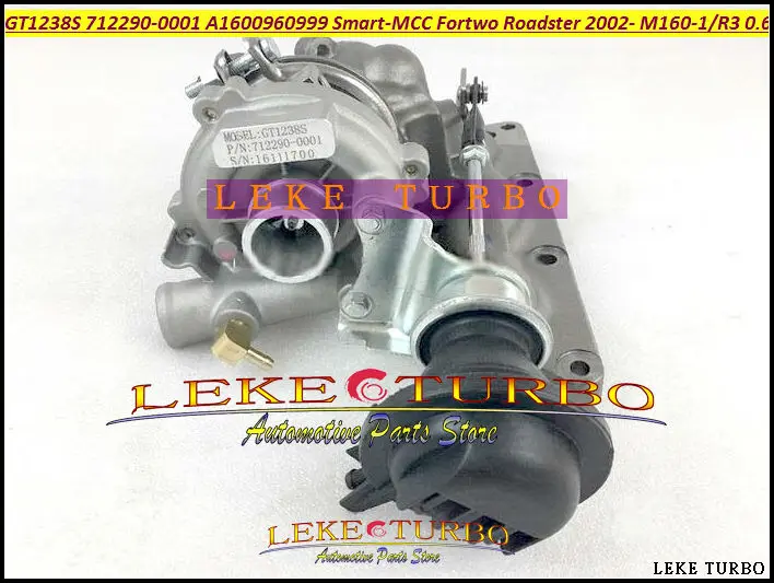 GT1238S 712290-0001 712290 A1600960999 Turbo For Smart-MCC Smart Fortwo 02- M160-1 Roadster 2002-06 M160 M160R3 3 Cyl 0.6L (3)