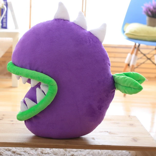 Cheap 1pcs 45*45cm Cute Plant Soft Cushion Pillow Plants vs. Zombies Corpse Flower Plush Toy Stuff Doll Gifts For Children Bedroom