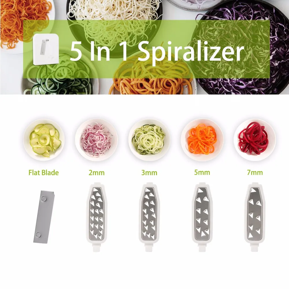 Manual Spiralizer Vegetable Cutter Mandoline Slicer Potato Cutter Carrot Grater Julienne Vegetable Tools Kitchen Accessories 08