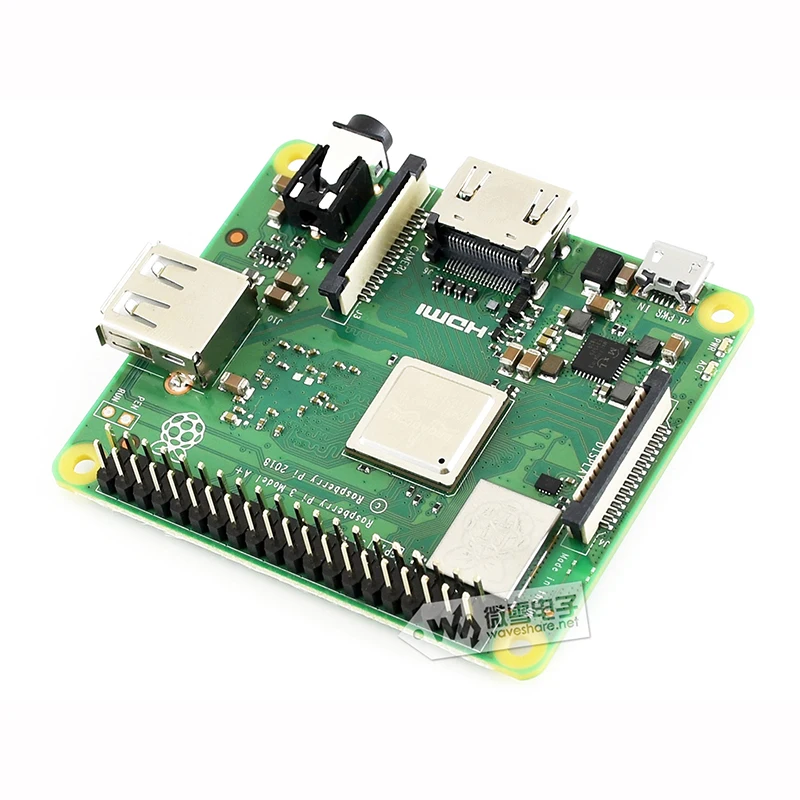 Последняя модель Raspberry Pi 3 A+ RPI 3 A plus с 512 Мб ARM 1,4 ГГц ARM Cortex-A53 с поддержкой Wi-Fi 2,4 ГГц и Bluetooth 4,2