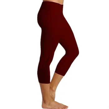 

NDUCJSI Fitness Legging Sporting Pants Mesh Mid-Calf Trousers Women Patchwork White Black Capri Plus Size Jegging