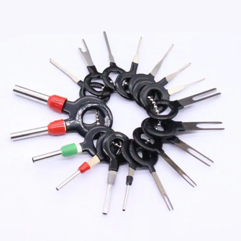 

18x Car Wire Harness Plug Terminal Extraction Pick Connector Pin Remove Tool Set