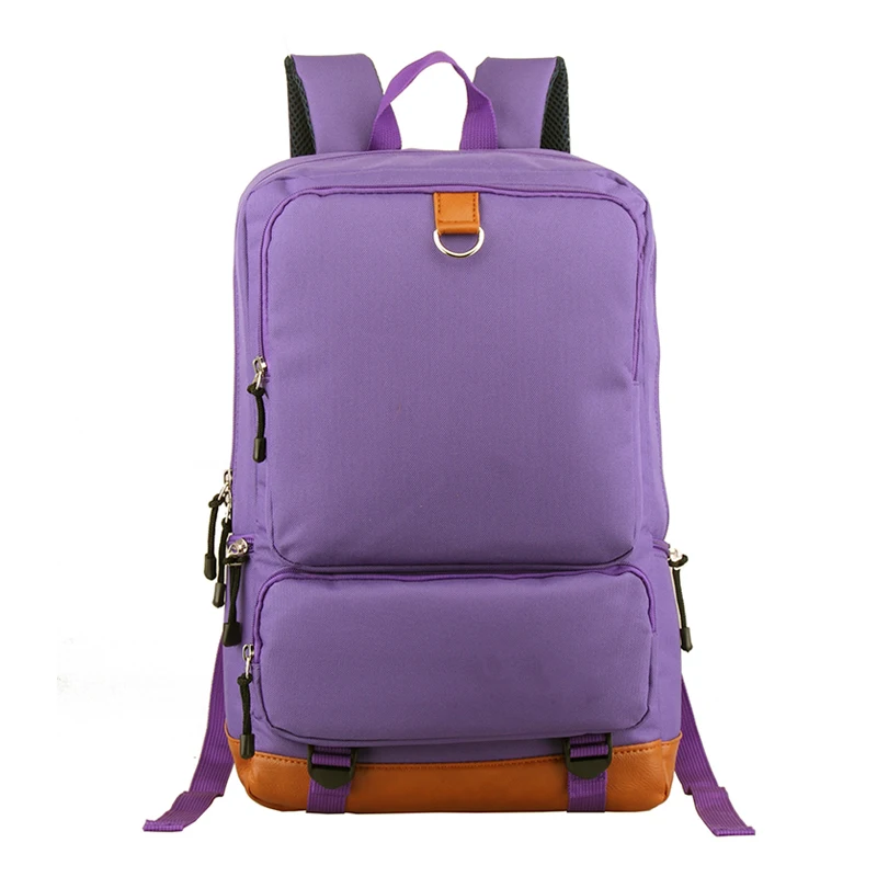 

Large Capacity Laptop Backpack Canvas Shoulder Bags Men's Backpacks Travel Teenage Bagpack Can Customize Pattern Purple Mochila