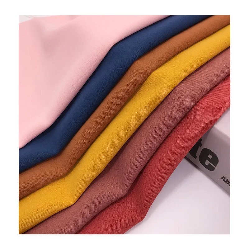 

Micro-elastic Ice Silk Wrinkle Woven Fabric Ice Silkworm Wrinkle 100% Polyester Spring and Summer Dress Shirt Textile Fabric