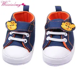 Обувь для младенцев Обувь для мальчиков Жираф холст противоскользящие детская мягкая подошва для первых шагов малыша Обувь