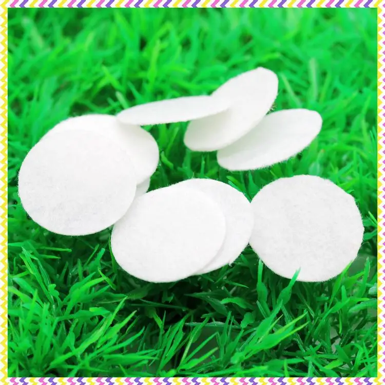 

DHK 1'' Free shipping white felt circles patches hairbow decoration diy wholesale OEM 25mm B661