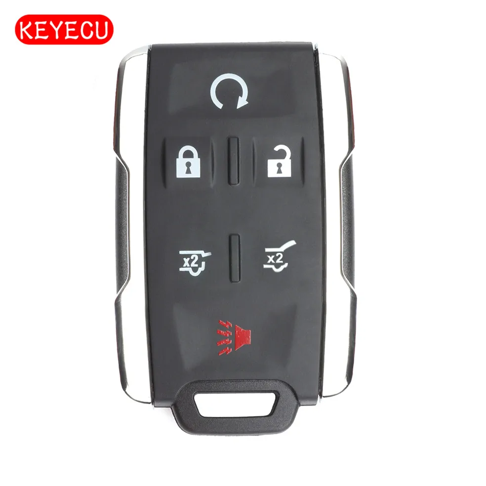 Keyecu Replacement 6 Button Remote Car Key Shell Case Fob