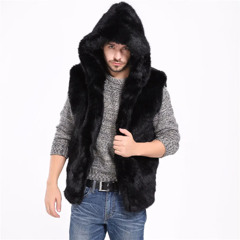 Buy Lanshifei 2018 Newest Fashion Fur Vest Men Winter