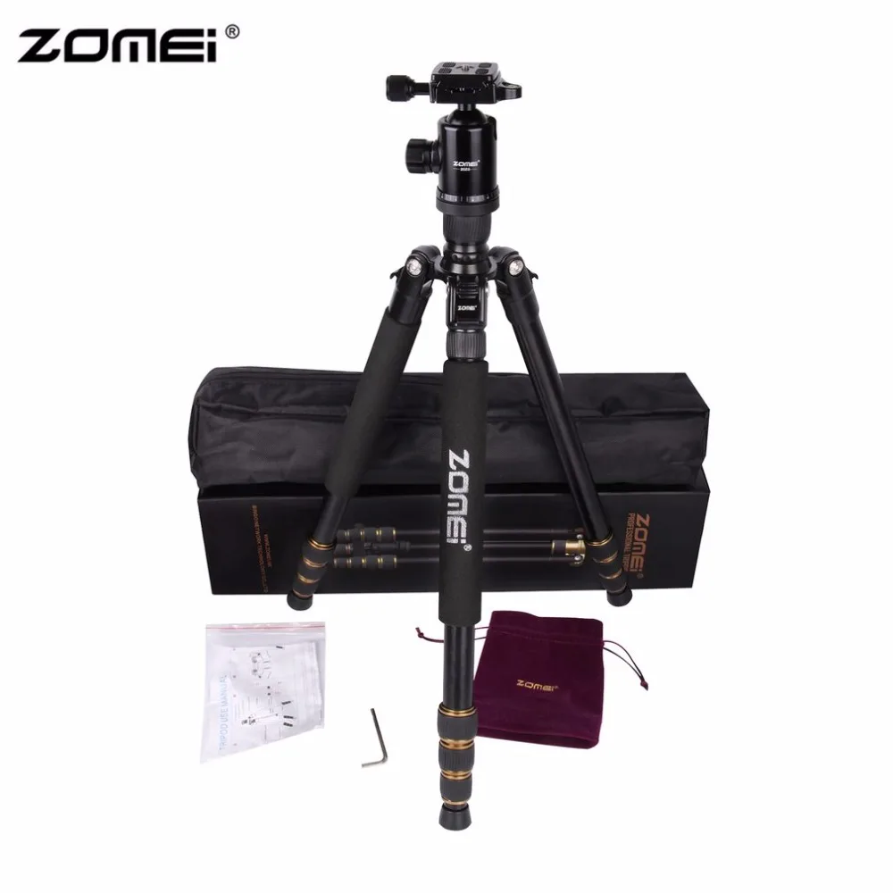 

Zomei Z688 Portable Flexible Camera Tripod Stand With Ball Head Quick-Release Plate For DSLR SLR Camera With Carrying Case