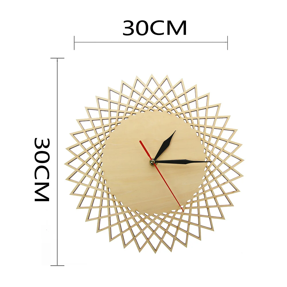 Минималистичный Скандинавский дизайн деревянные настенные часы геометрические украшения для гостиной настенные часы Саванна пара подарок