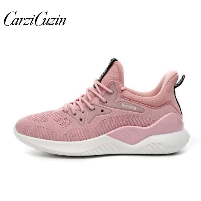 Carzicuzin/Новинка, лидер продаж, женские кроссовки, дышащая обувь на мягкой подошве, обувь на шнуровке, Уличная обувь для отдыха, женская обувь