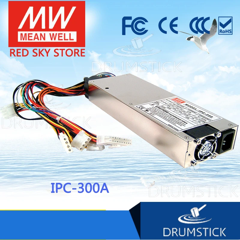 US $107.14 patriotic MEAN WELL IPC300A meanwell IPC300A 300W Industrial 1U ATX 12VP4 PC Power Supply