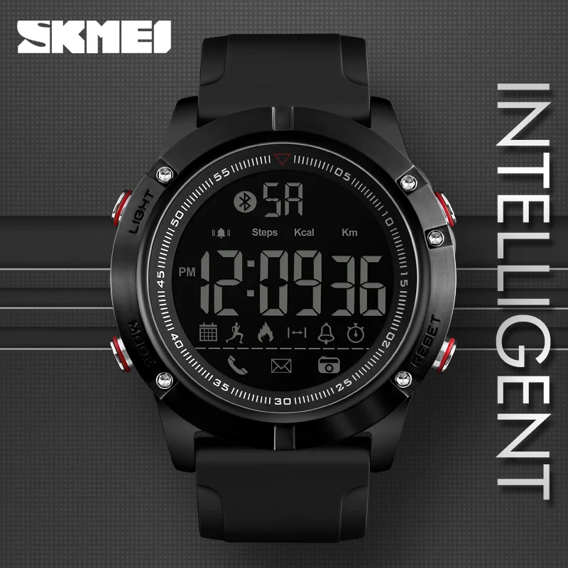 

SKMEI 2018 NEW Men Smart Watch Bluetooth Sports Waterproof Digital Watch Relogio Masculino