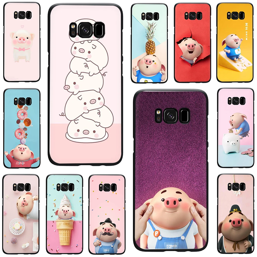 

Pig TPU Soft Silicone Case Cover For Samsung Galaxy S6 7 Edge S8 9 10 plus S10e Note 8 9
