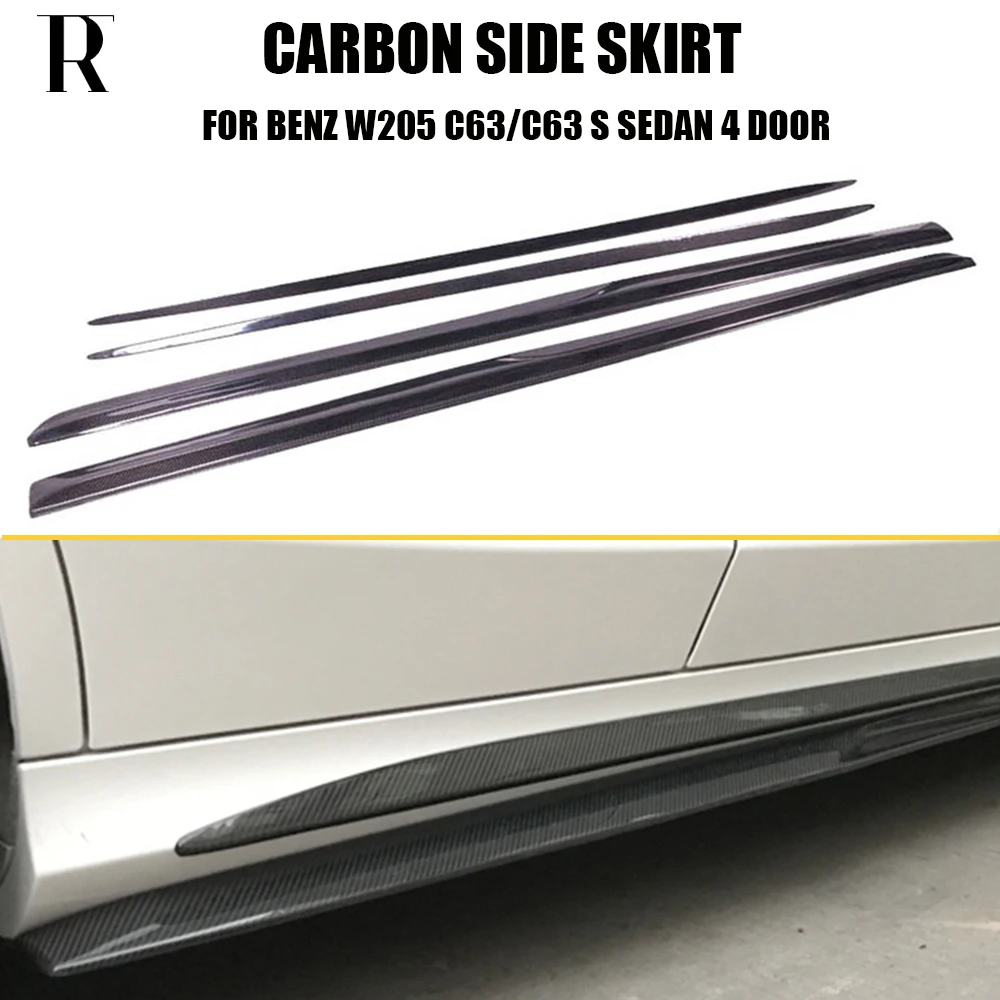 

W205 C63 PSM Style Carbon Fiber Side Extension Skirt for Mercedes-Benz W205 C63 & C63s AMG Sedan 4 Door 2015 - 2017