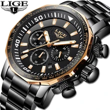 Relojes Hombre 2019 New LIGE High Quality Mens Watches Luxury Big Dial Brand High End Business Quartz Watch Men Waterproof Watch Relojes Hombre 2019 New LIGE High Quality Mens Watches Luxury Big Dial Brand High End Business Quartz Watch Men Waterproof Watch