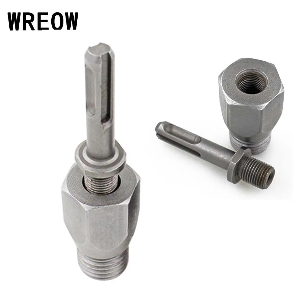 

Round Shank Diamond Core Drill Bit Square Shank Multifunction Removable SDS Plus Chrome Steel Arbor Adapter for Electric Hammer