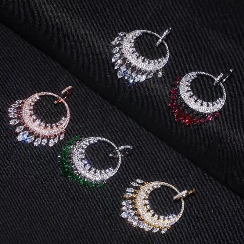 

Designer Fashion 925 Sterling Silver Jewelry 3A Cubic Zirconia Party Earring