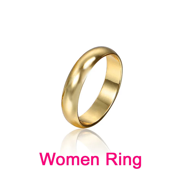 Couple Rings Gold Engagement Ring for Men Women Alliance Casamento Bague Mariage Hommes Alianca Anillo Alien Wedding Jewelry
