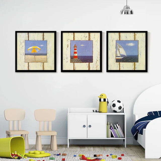 Seascape Blauen Himmel Vintage Leinwand Home Kunst Malerei Schönheit ... Seascape Blauen Himmel Vintage Leinwand Home Kunst Malerei Schönheit ...