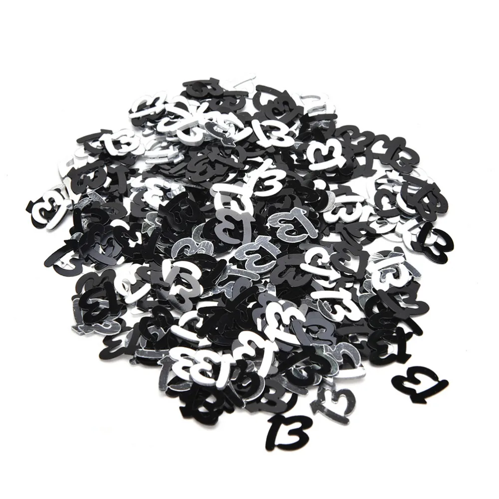 

Hot Sale Number 13 16 18 21 Years Old Happy Birthday Sprinkle Metallic Confetti Table Scatter Adults Kids Party Decorations