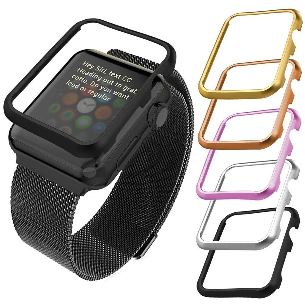 

Luxury Protective Case for Apple Watch Series 3 38 mm 42mm Aluminum Alloy Case no Screen Cover for apple watch series 3 38mm hot