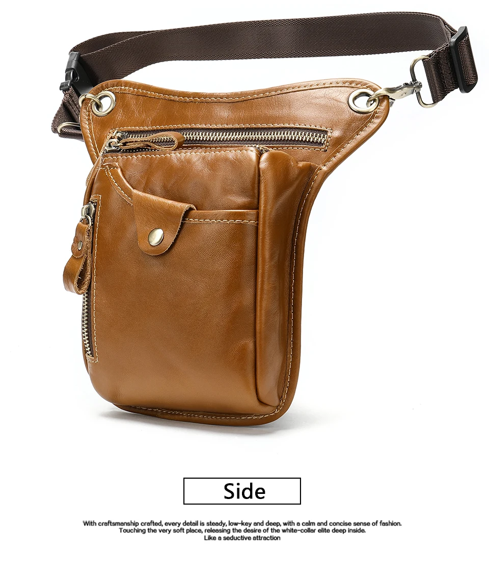 Мужские поясные сумки WESTAL из натуральной кожи для мотоциклистов, поясная сумка для мужчин, поясная сумка для мужчин