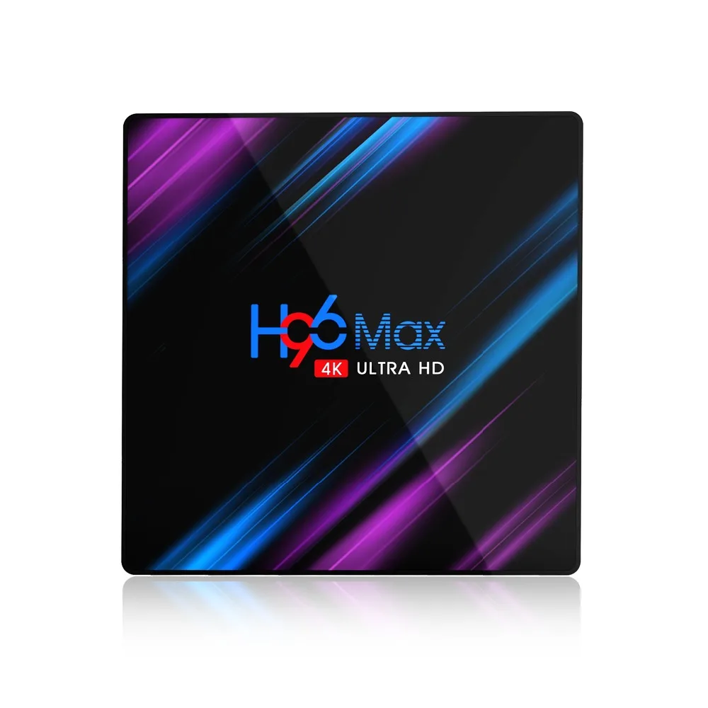 H96 MAX Smart tv Box Android 9,0 2 ГБ 4 ГБ ОЗУ 16 ГБ 32 ГБ 64 Гб ПЗУ 2,4G 5G WiFi Bluetooth 4,0 медиаплеер RK3318 4K HD телеприставка