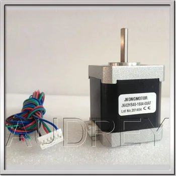 

Nema17 2phase hybrid stepper motor Single Flat 71 oz.in 48mm 1.68A 4-Lead 2.8V 5kg.cm 1.8degree with 1 meter ROHS CE 3D Printer