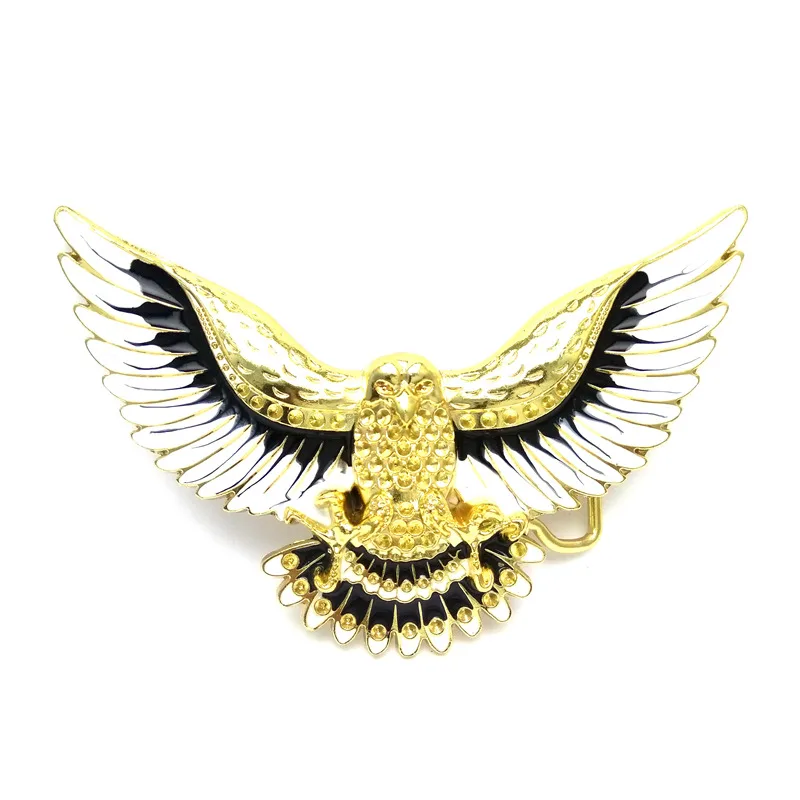 Gold eagle belt buckles Mens big buckle for belt accessories Custom