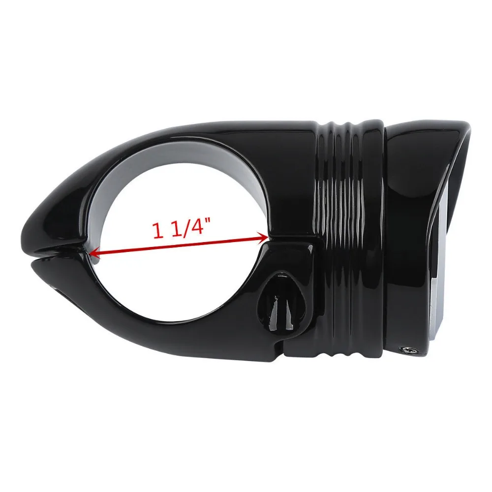 Мотоциклетные часы на руль 1 1/4 &quot1 25&quot для Harley Chopper chrome/black|Инструменты| |
