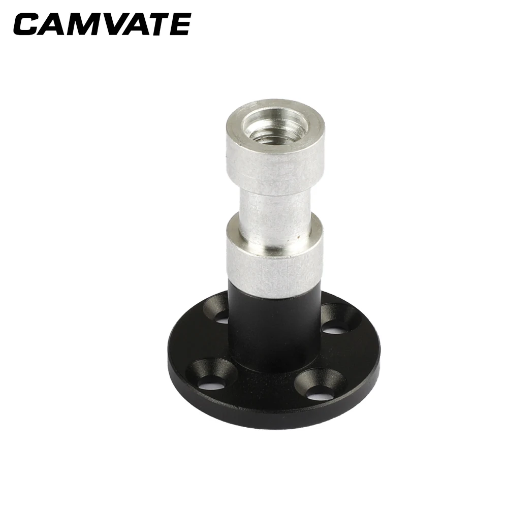 CAMVATE 벽/테이블/천장/연단 마운트베이스 지지대, 벽걸이 액세서리 지지용 3/8 -16 암나사 포함