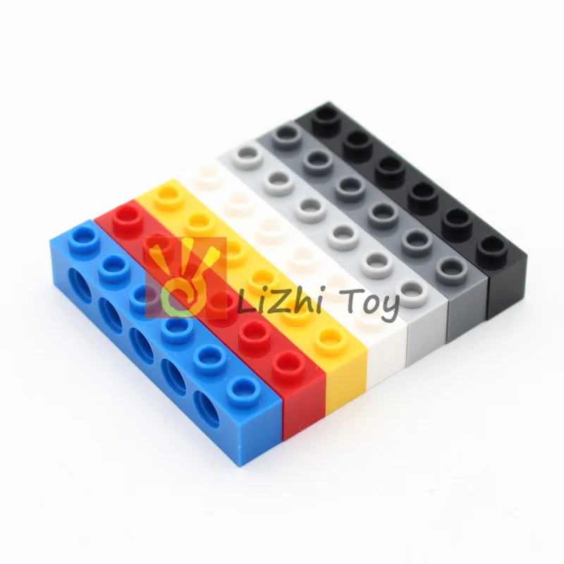 Lizhi Technic 3894 кирпич 1x6 с отверстием толстый модель строительные блоки технические