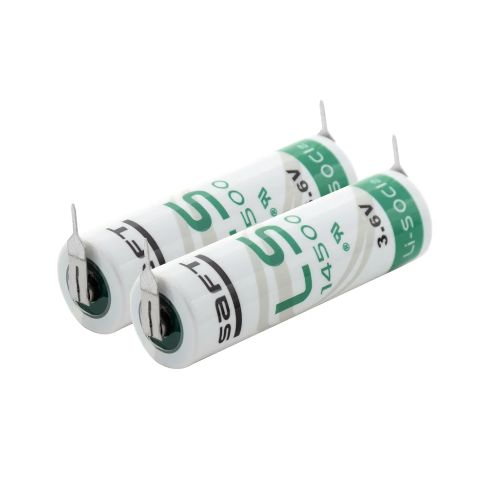 YCDC 2pcs AA 14500 3,6 V 2000 mAh литиевая батарея для газового счетчика сигнализации LS-14500 ER14505 с булавками