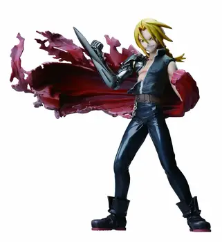 

New Comic Anime Fullmetal Alchemist Statue Brotherhood Edward Elric G.E.M Figure Model Toys 18cm Change Face