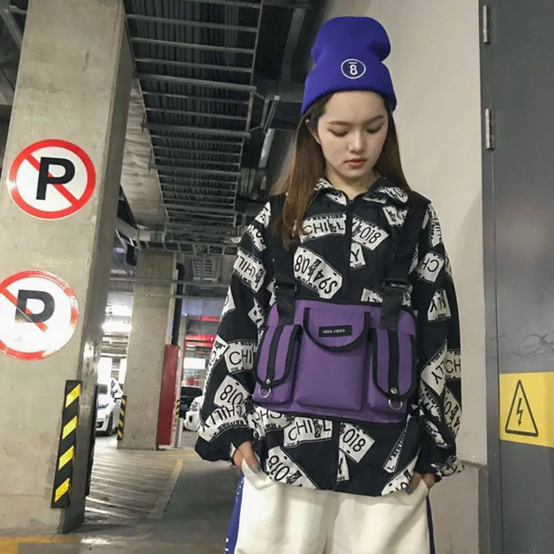 Hot Fashion Women Chest Bags INS Popular Outdoor Sport Waist Crossbody PUBG Female Bolsa Personality Unisex Shoulder Bag SS3498 (19)