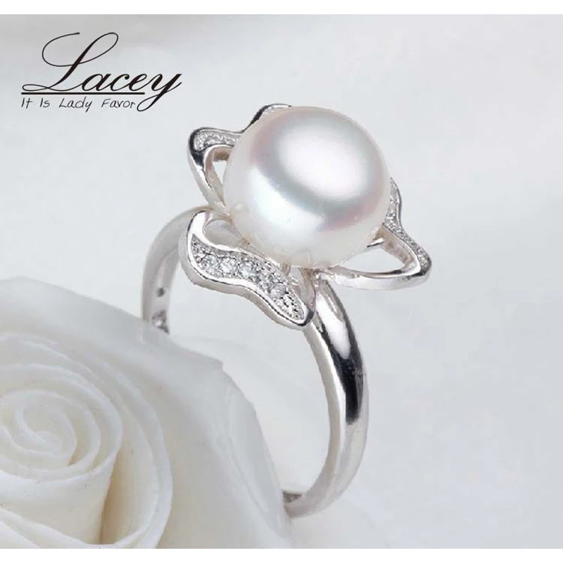 Женское кольцо с пресноводным жемчугом LACEY ювелирное изделие из натурального