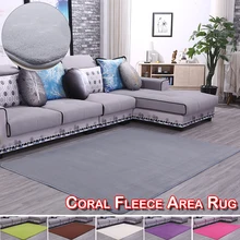 Большой ковер для дома, спальни, гостиной, с флисовым полом, для спальни, столовой, огромный прямоугольный однотонный коврик, ковер D30