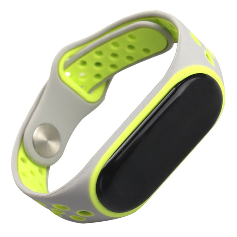 Torntisc Sports wrist strap for Xiaomi Mi Band 3 band Silicone Double Color Replacement Strap Smart Accessories for Mi band 3